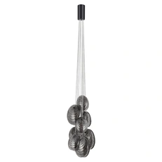 Изображение 5038/8 MODERN ODL24 000 черный/дымчатый/металл/стекло Люстра G9 8*40W MUSSELS