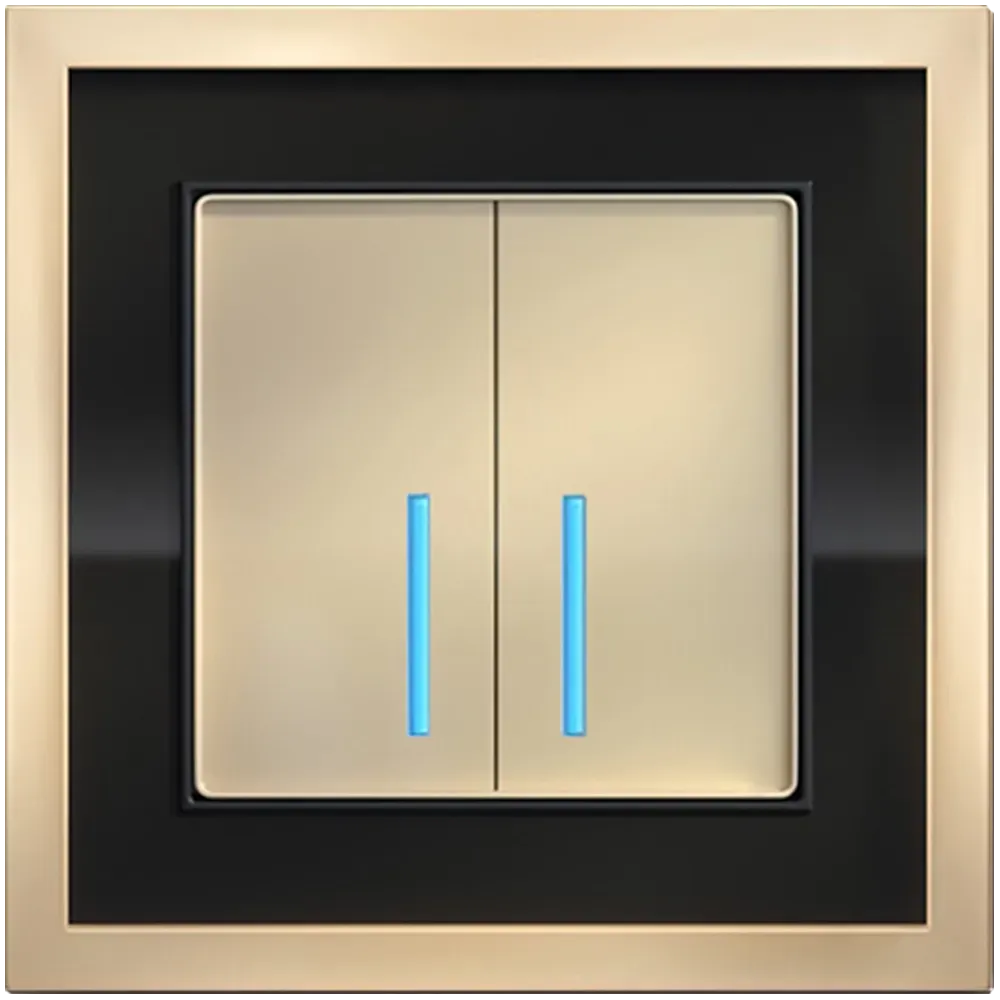 Черный / латунь