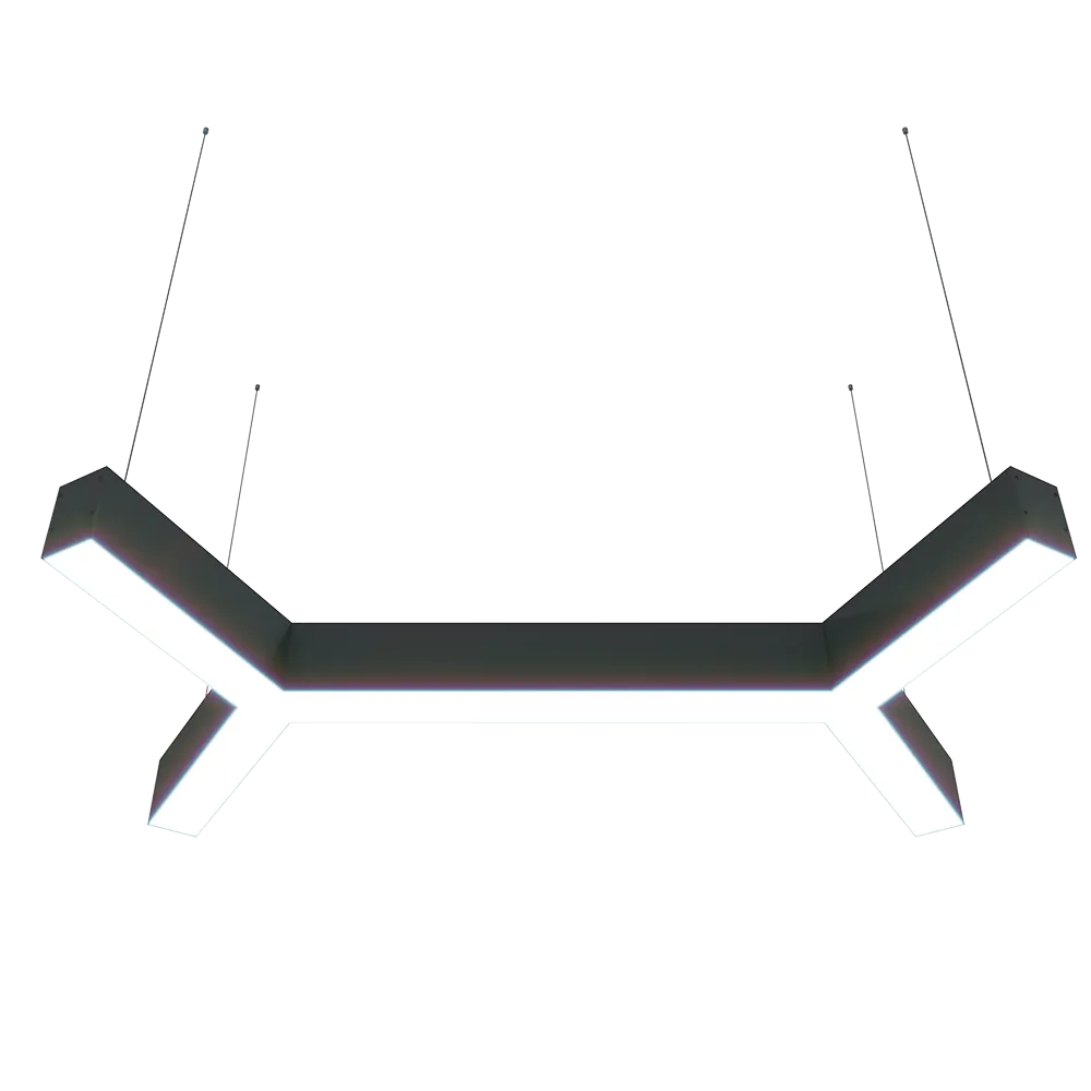 Светильники парныей трёxлучевыей кресты